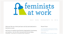 Desktop Screenshot of feministsatwork.com