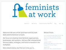Tablet Screenshot of feministsatwork.com